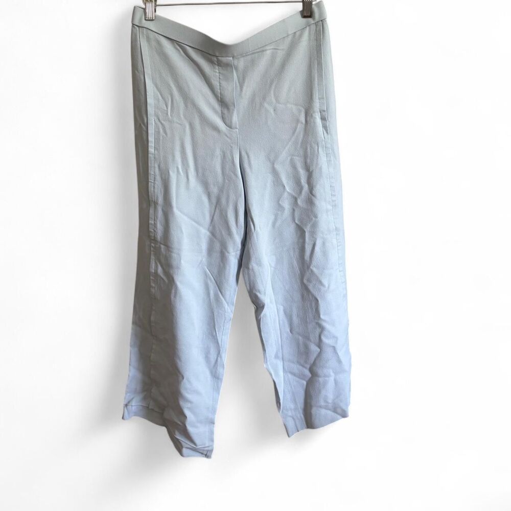 Theory Women's Grey and Blue Trousers